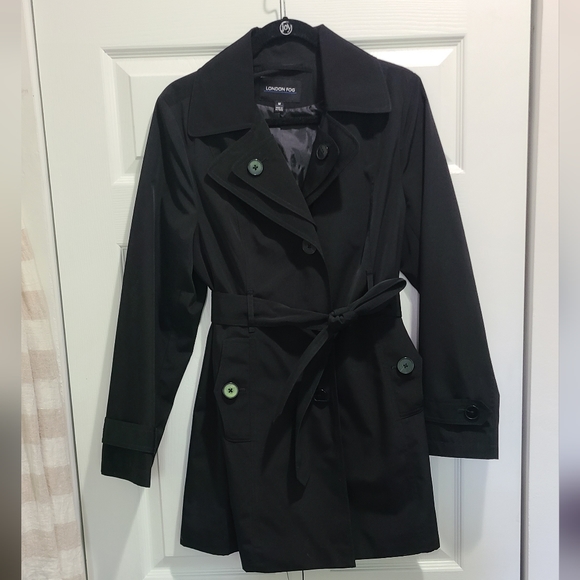 London Fog Jackets & Coats London Fog Black Trench Coat Womens M